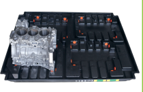 路虎三缸发动机缸体毛呸厚片吸塑托盘